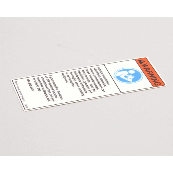 (image for) BKI (Barbeque King) N0160 DECAL, BEFORE USING THIS MACHI